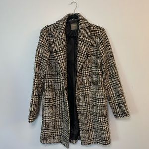 ASOS S houndstooth tweed coat